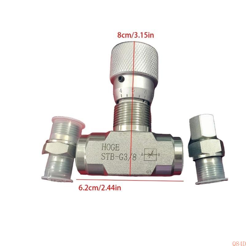 Q84D Two Way Throttle Valves 3/8Inch Bidirectional Hydraulic Restrictor Valves For Fluid Gas Oil Systems Easy to Install