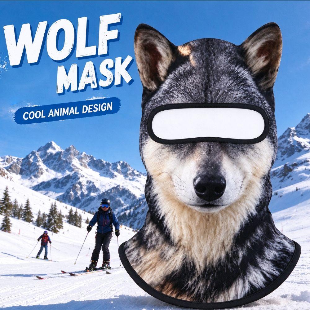 Passamontagna Animale 3D Husky Copertura Integrale del Viso Maschera 3D Carina per Esterno