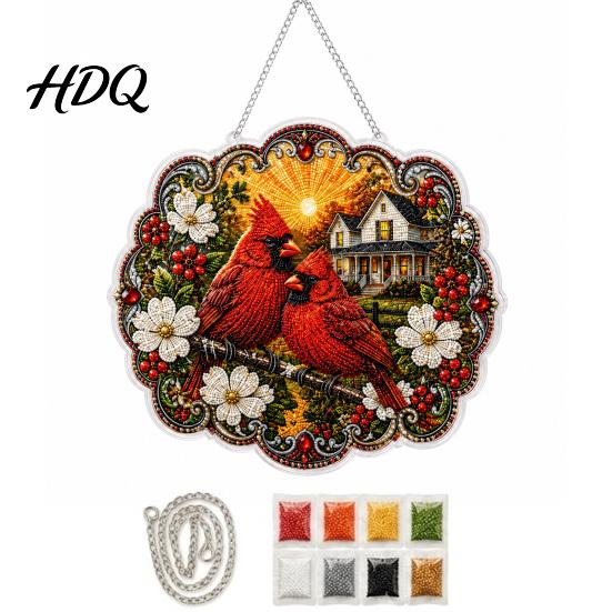 Fine Workmanship Pendant Highland Cow Diamond Art Hanging Ornament Sunflowers Decor Creative Living Room Decoration Aesthetic Decorative Ornament