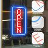 Ultra Bright LED Open Signs for Business, 16’’x 9’’ Neon Open Sign, Vertical Light up Sign with ON/OFF Switch adapter for Window Bars Cafes