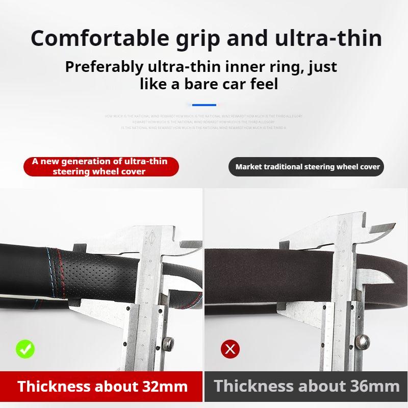 Leather Car Steering Wheel Cover Citroen C1 C2 C3 C4 C5 C6 ELYSEE VTS Xsara C-Crosser Berlingo Jumpy AIRCROSS C3-XR Accessories