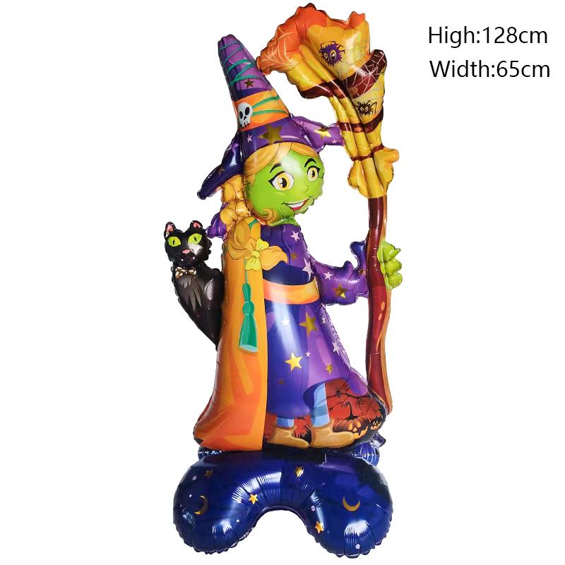 Halloween Pumpkin Ghost Tree Spider Foil Balloons for Outdoor Indoor Yard Halloween Party Kid Inflatable Toy Home Decor Supplies