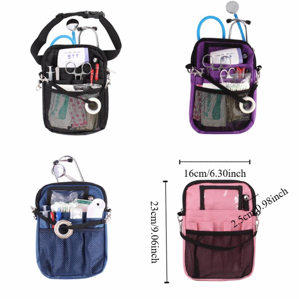 Adjustable Strap Nurse Crossbody Bag Multi Pocket Nurse Waist Pouch Nurse Hip Bag  Nursing Student