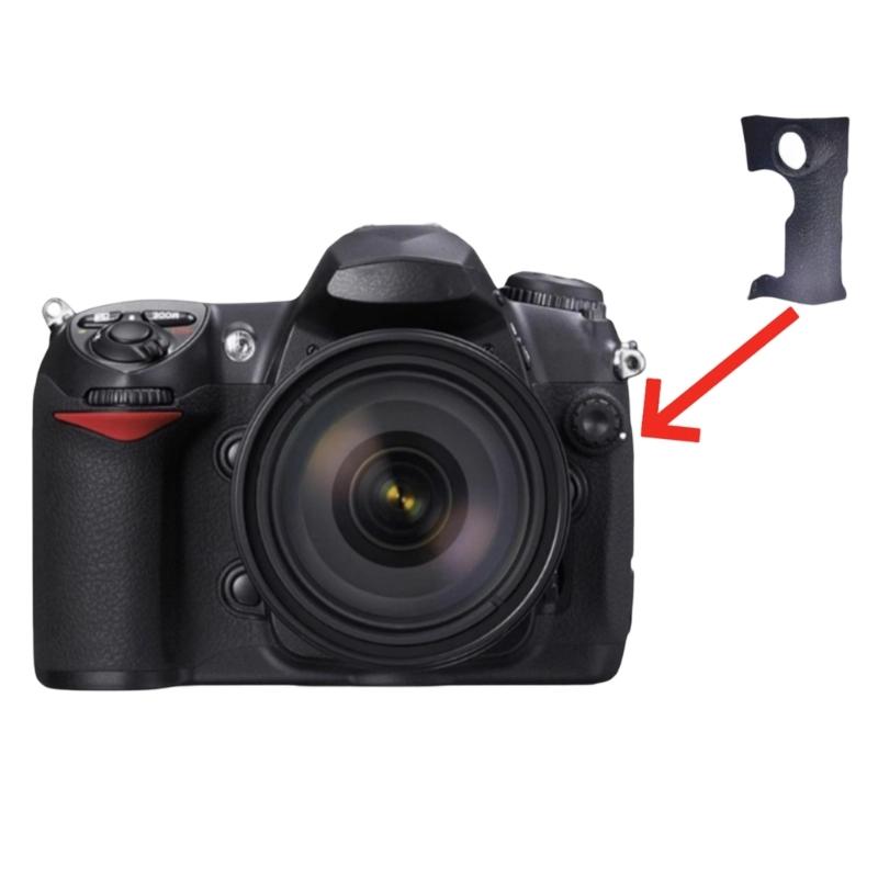 PU-Leder Daumen-Gummi-Pad Reparaturteil Abdeckungseinheit Kameraersatz mit Klebeseite für D200 Kamera Zubehör