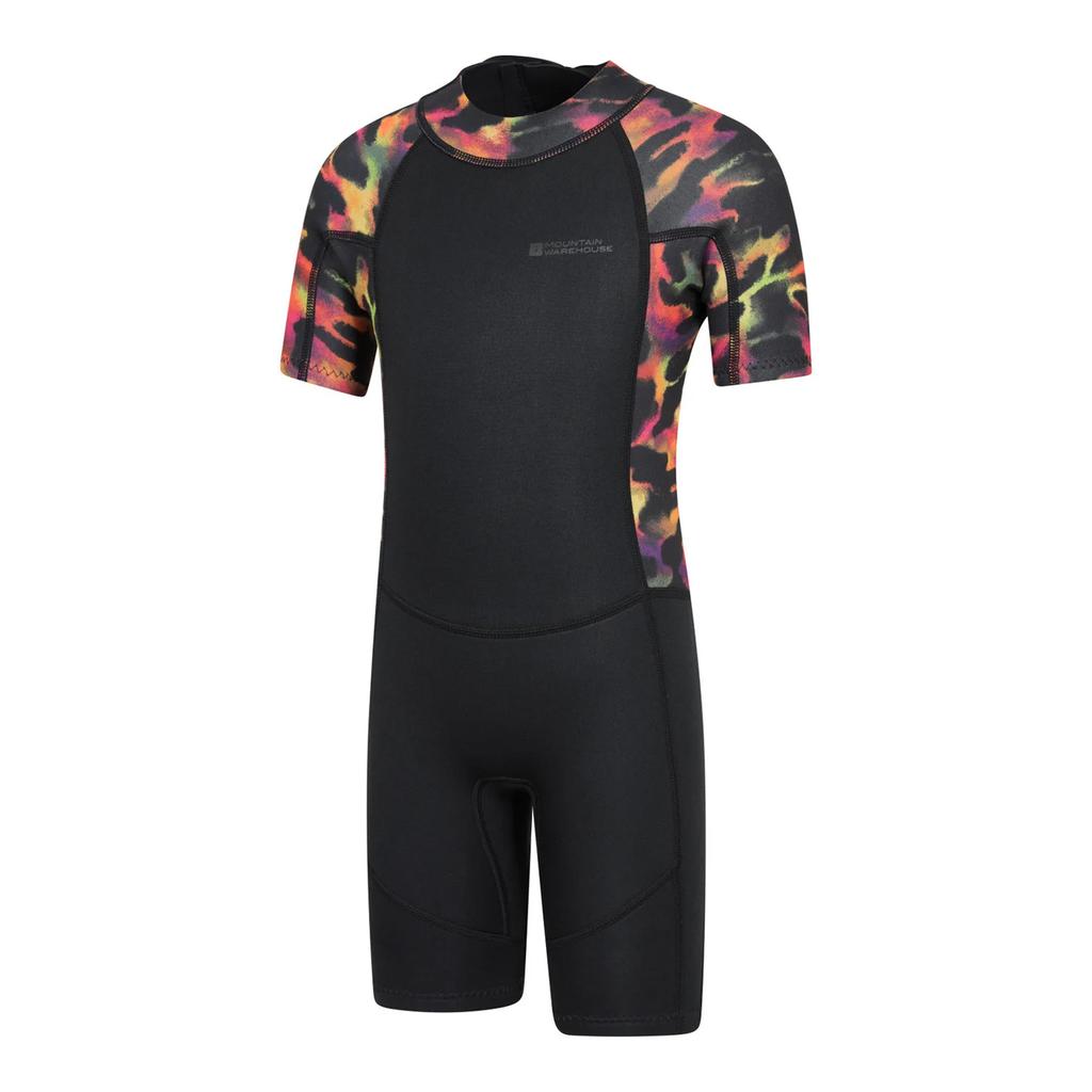 Mountain Warehouse Childrens/Kids Shorty Printed Wetsuit