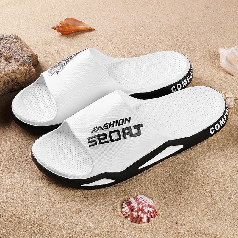 Men's Casual Sport Slides Anti-Odor Outdoor Slippers Men  Soft EVA Bathroom Beach Shower Sandals Fashion Slip-On Slippers