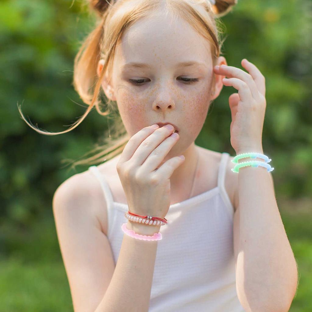 Lysende myggmiddelarmbånd Anti-bitt Barn Voksen Utendørs Insektmiddelarmbånd