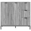 Sideboard Grey Sonoma 89.5 x 33 x 82 cm Particleboard