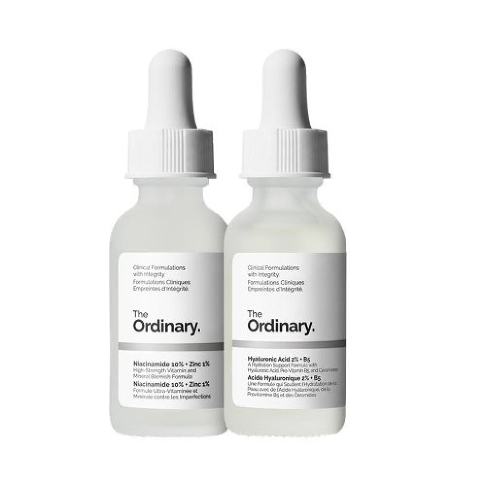 Набор для поддержки кожи Ordinal Skin Support Set  10  Ниацинамид + 1  Цинк  2  Гиалуроновая кислота + B5 00130＋30ml
