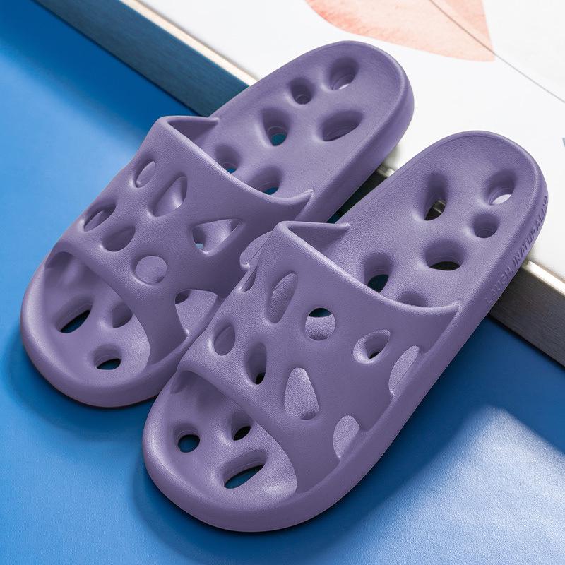 Men's and Women's Quick-Dry Non-Slip Shower Sandals - Summer Water-Permeable Indoor Slippers