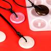 3D Hollow Round Silicone Mold Epoxy Resin Mold  Imitation Jade Pendant Jewelry Tools Crafts Making Supplies Stick
