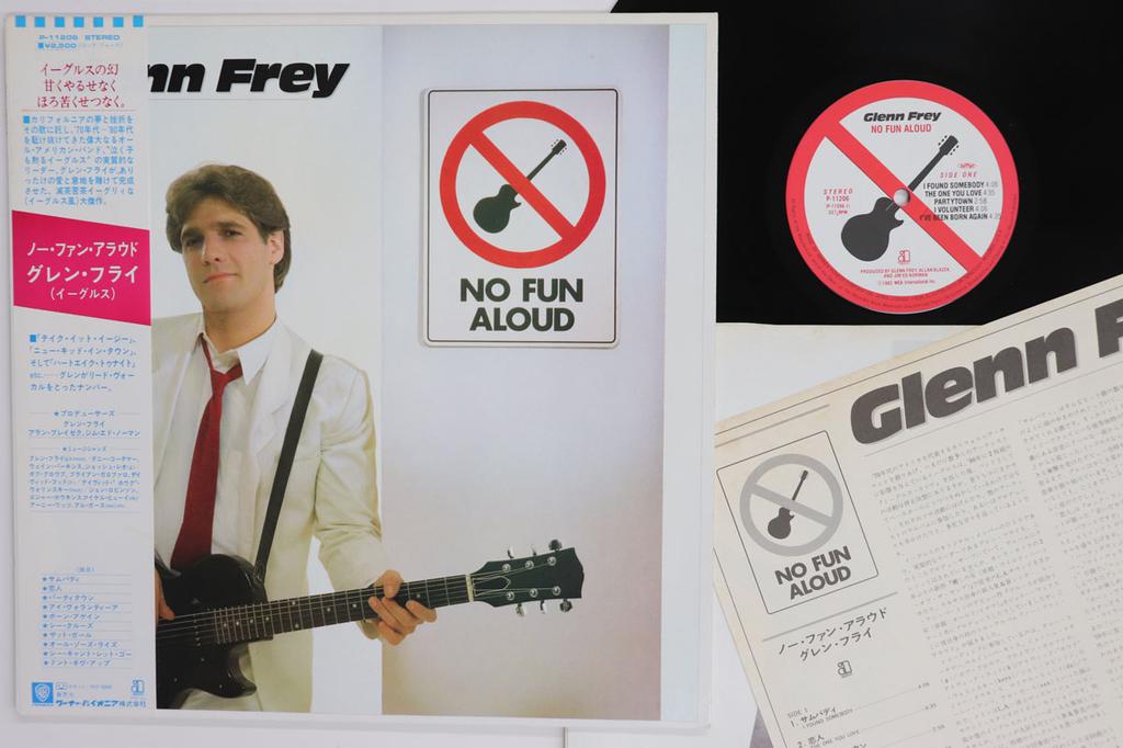 LP Record GLENN FREY EAGLES No Fun Aloud P11206 ASYLUM 1982 Japan Obi Rock Used