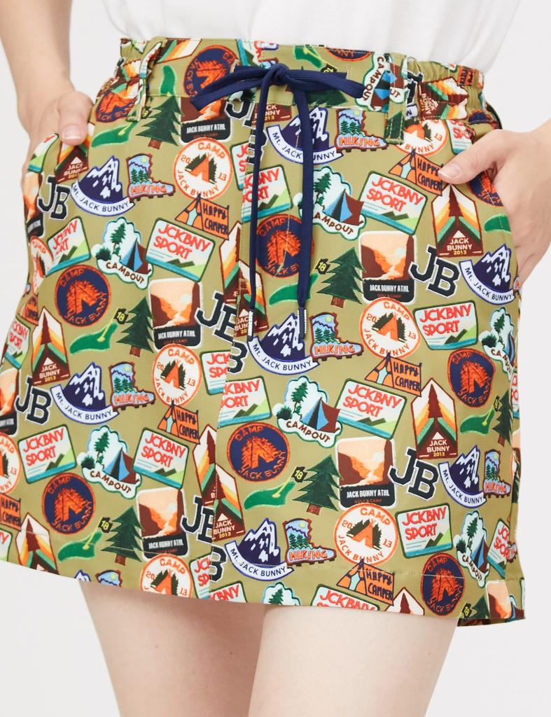 Skirt Stretch Taffeta 2 [Jack Bunny] Women's PE/PU / 263-2234850 180_Khaki [L]