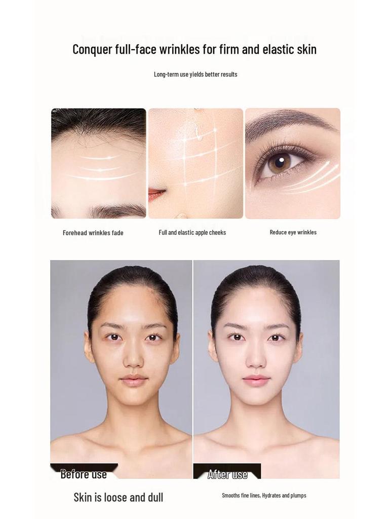 Hexapeptide Anti-Wrinkle Serum Set: Dark Circle Fading, Firming, Brightening, Hydrating Essence