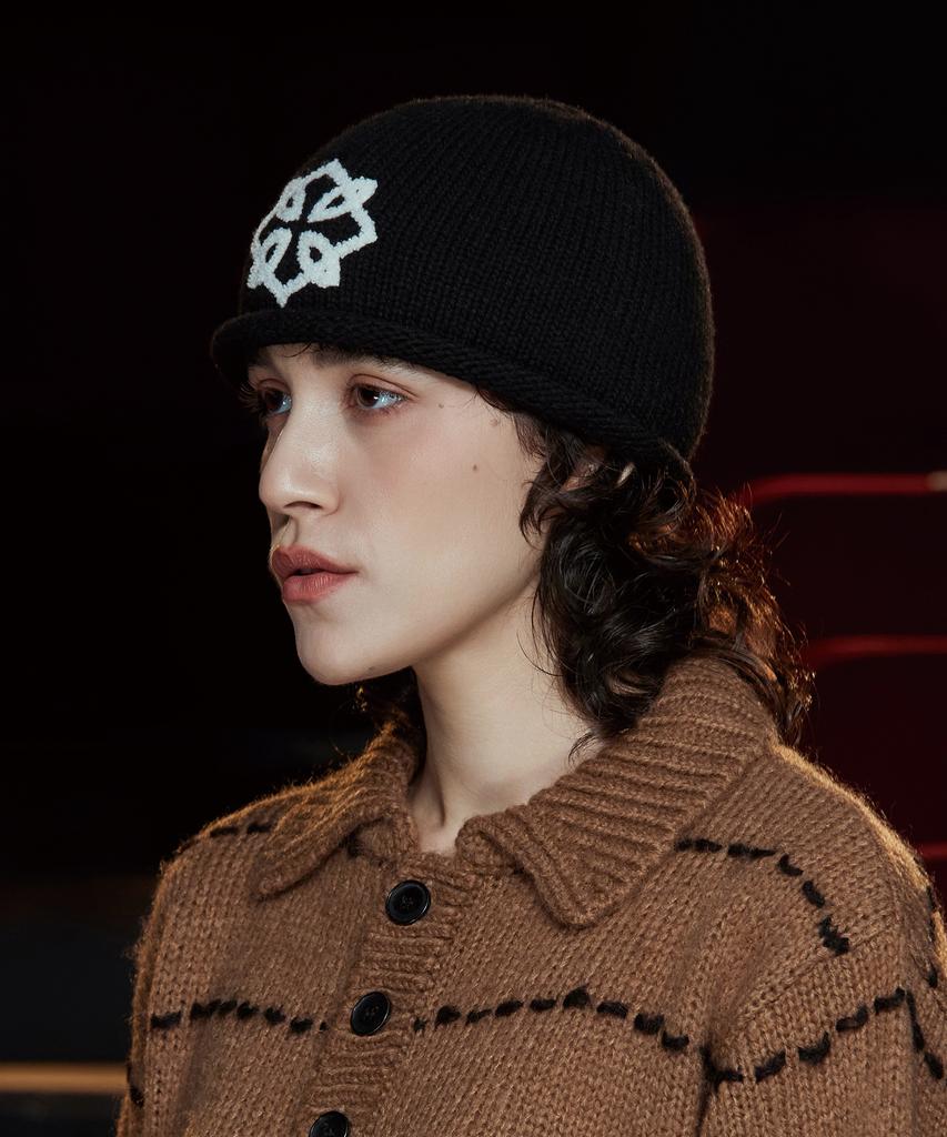 UNALLOYED Symbol Wool Beanie / Black