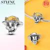 Coppernew Halloween Series Black Cat Luminous Pumpkin Pendant Beads For Women Diy Bracelet Necklace Jewelry Gift