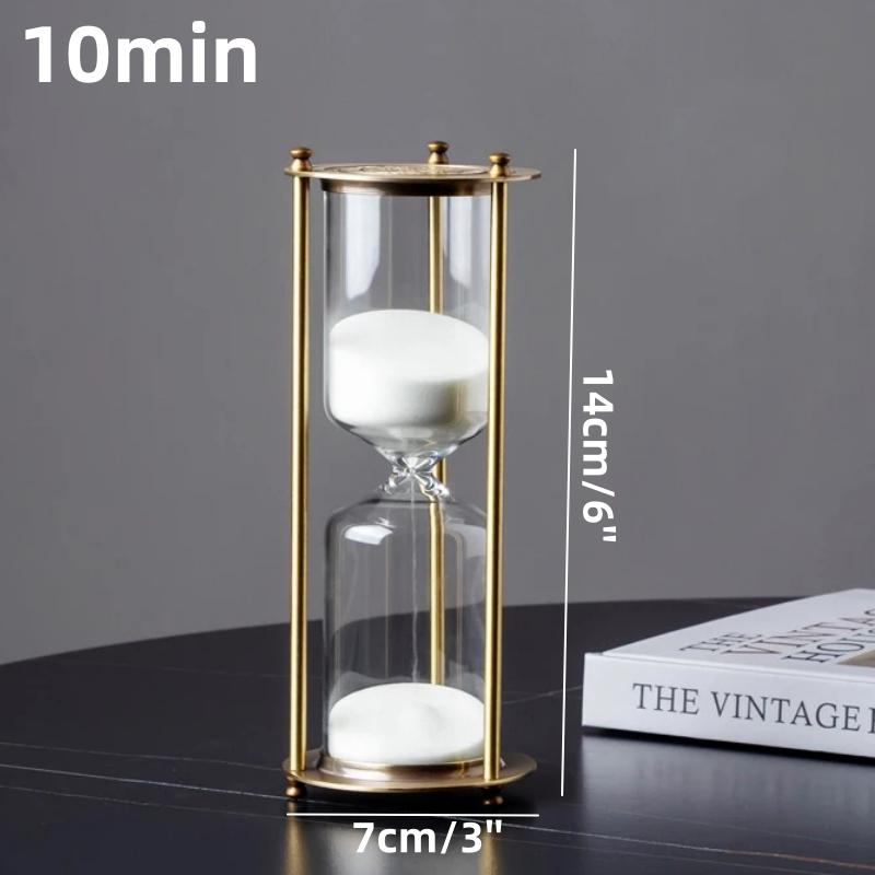 

5-60 минут ретро металлические песочные часы стеклянные песочные часы европейские винтажные украшения для гостиной таймер подарок офисный кабинет украшение 2024 новый