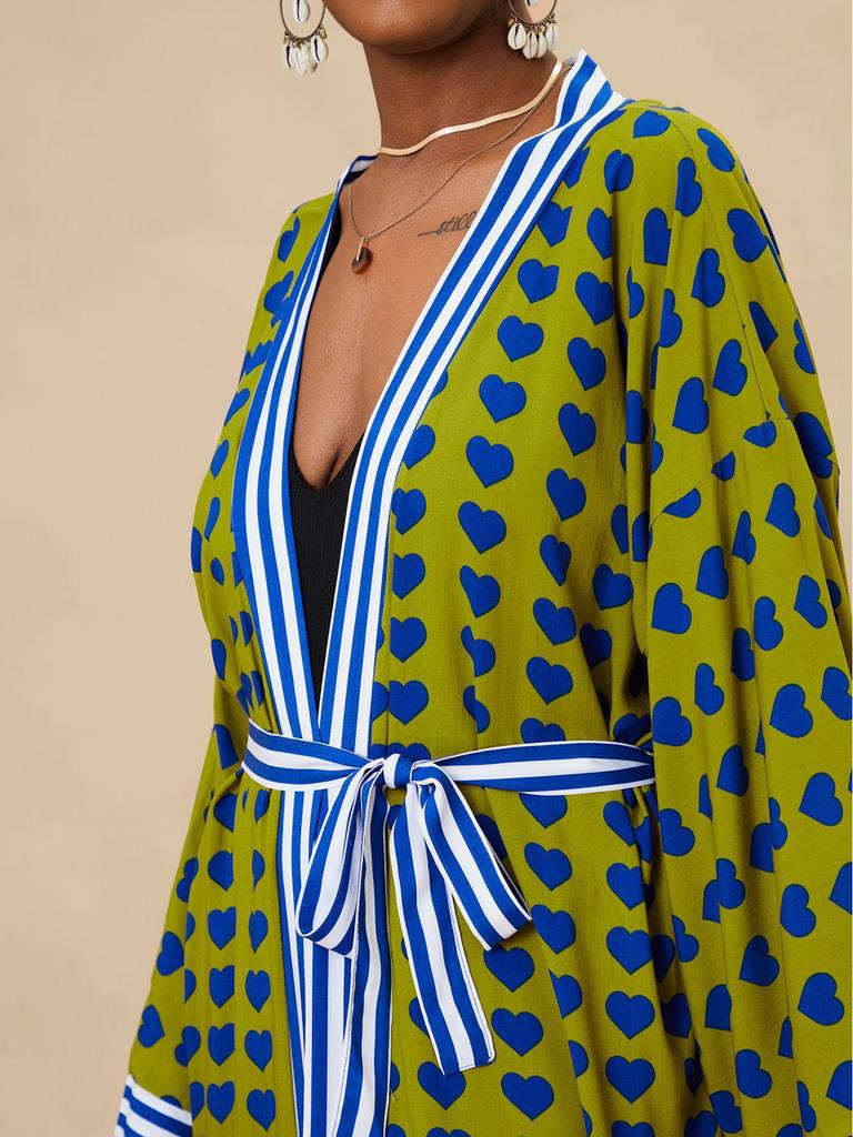 New European & American Cotton Printed Beach Cardigan: Sexy Sunscreen Jacket and Loose Holiday Swimsuit Cover-Up.