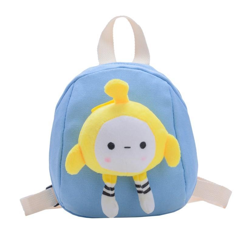 Childrens Cartoon Backpack With Plush Egg Party Doll Decoration For Preschool Kids