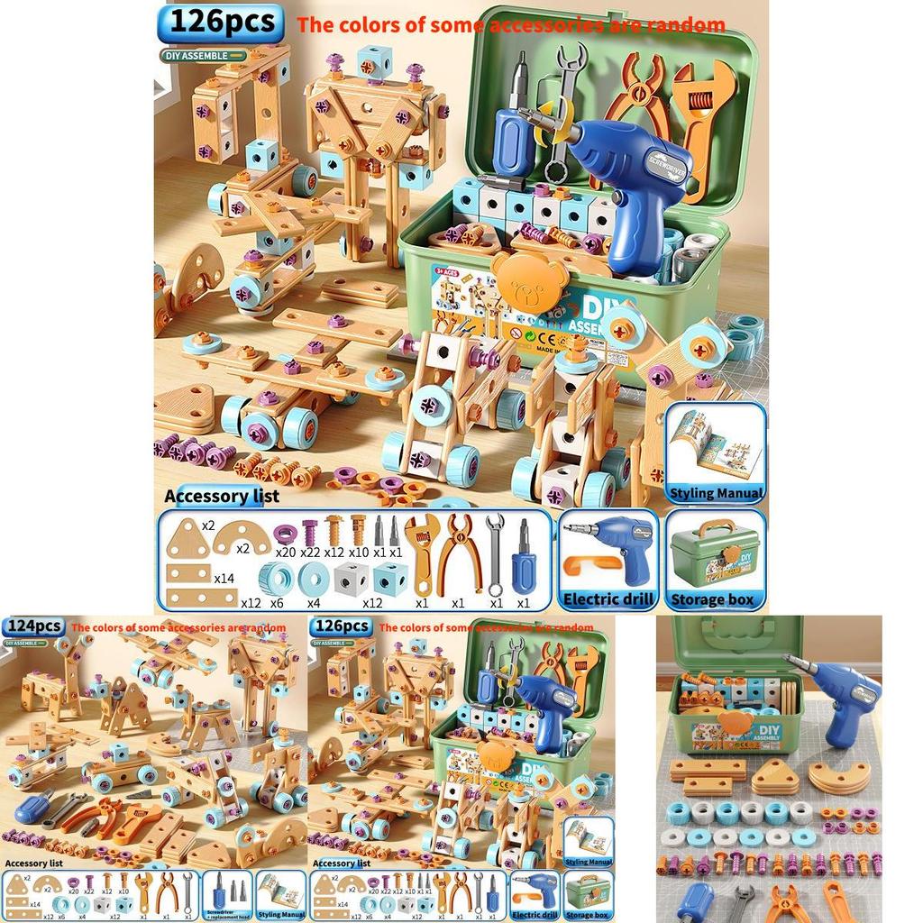 Diy Childrens Repair Tool Set With Screwdriver And Electric Drill For Handson Learning