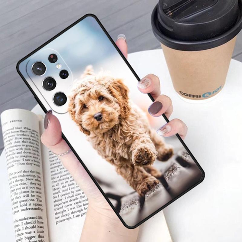 Cute Cockapoo Dog phone case Cover For Samsung Galaxy S24 S25 Ultra S21 S22 Ultra S10E Note 10 Plus Note 20 FE S23