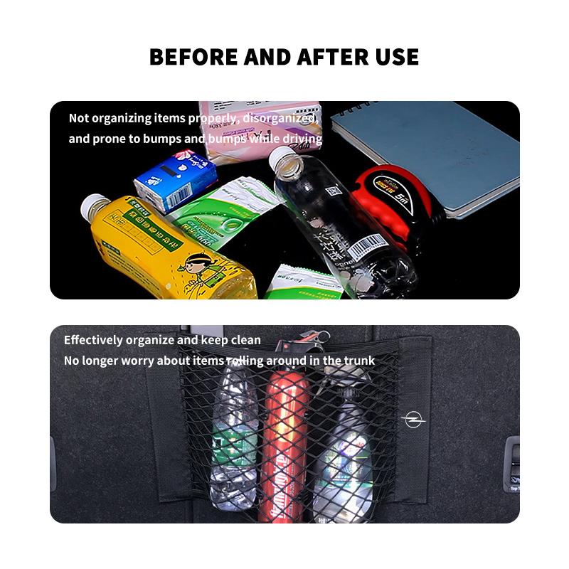 Car Rear Trunk Elastic Mesh Extinguisher Storage Net Fixing Bag For Opel Insignia Astra G J F K Vectra C H Corsa C B D Omega