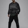 Jordan MVP Printed Casual Sports Crew Neck Pullover Long Sleeve T-Shirt Men Tops Black Mineral-Slate-Blue FV7240-010
