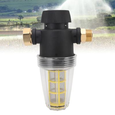 Garden Hose Inlet Filter for Pressure Washer, 3/4 Inch Brass Connector for Garden Hose, Mesh Thrded Attachment Removes Sediment and