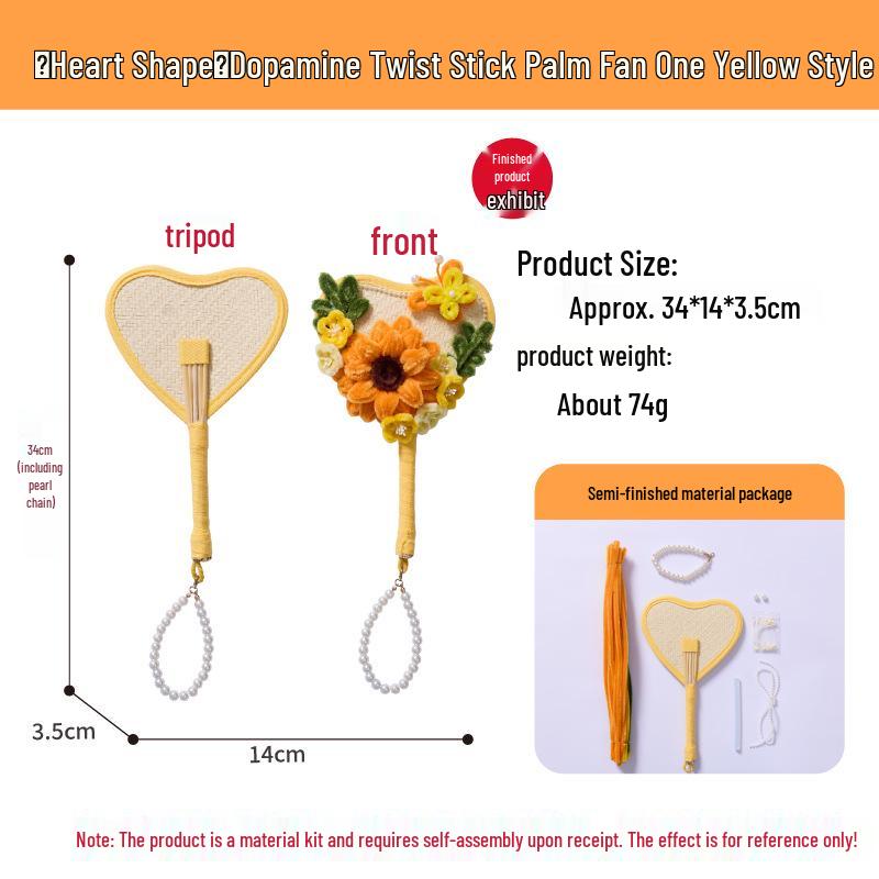 Teacher's Day Reed Fan DIY Craft Kit - Handmade Gift for Teachers