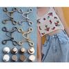 Durable Jean Waist Extender Button Waist Buckle Portable Disassembly For Pants 1Set