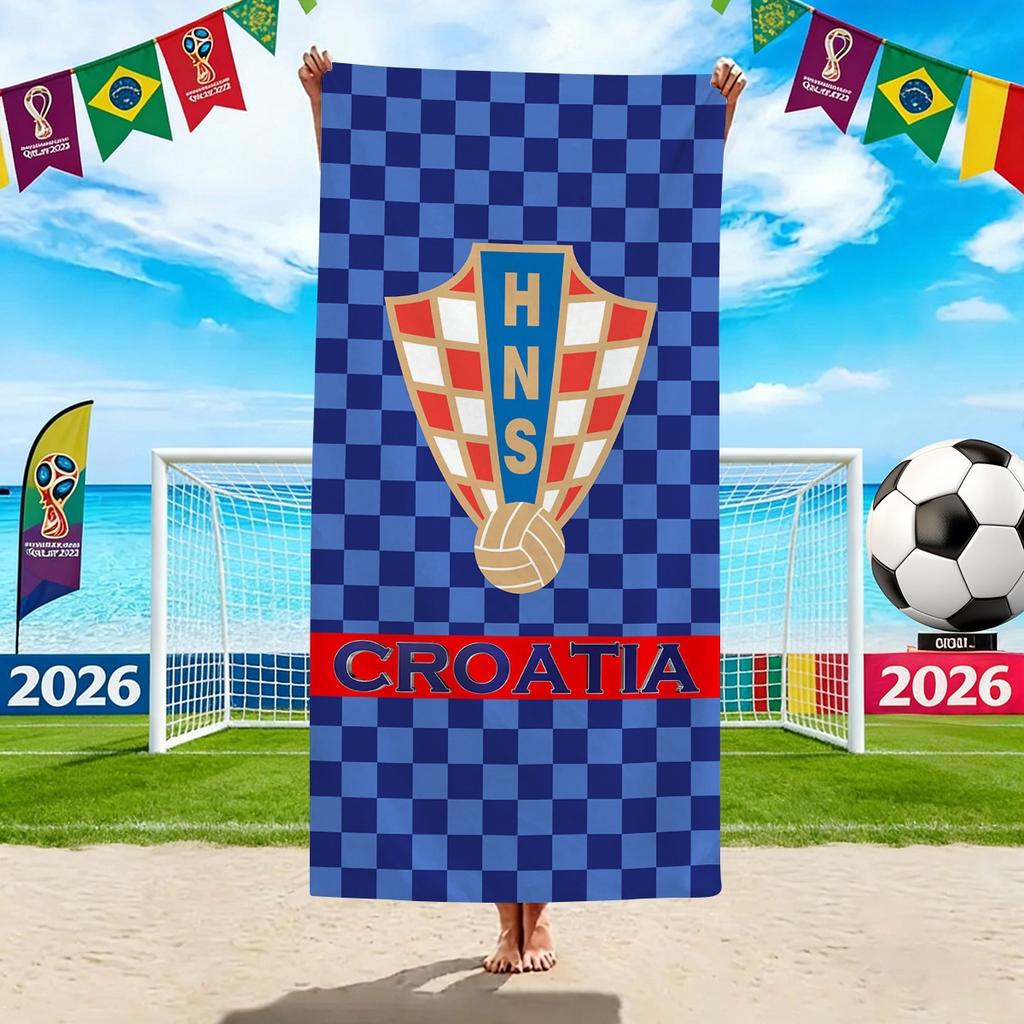 World Cup Beach Towels, Us-Canada-Mexico Football Team Microfiber Quick-Drying Absorbent Bath Towels, Sports Towels