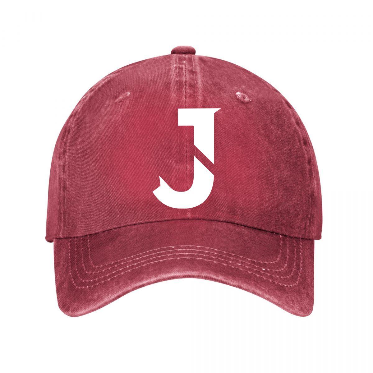 Vintage J Baseball Cap Washed Baseball Cap Adjustable