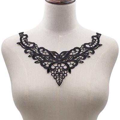 Beautiful White Lace Embroidery Collar European Style Pattern Collar Woman's Clothing Decorative Collar