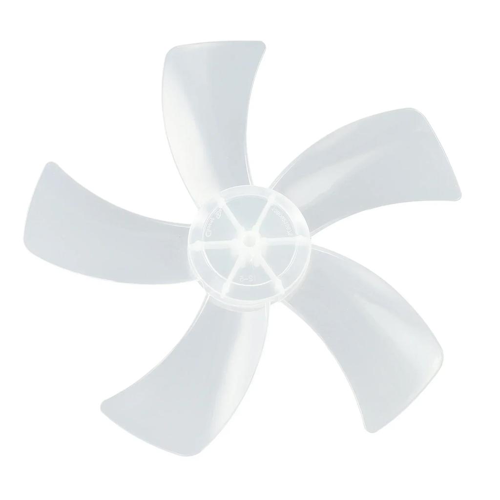 Plastic 12 Inch Fan Blade With Nut Cover Five Replacement For Stand Fan And Desk Fan Accessories In Household Settings
