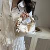 Canvas Chinese Style Handbag Zipper Cheongsam Bag Luxury Pea Purses  Women