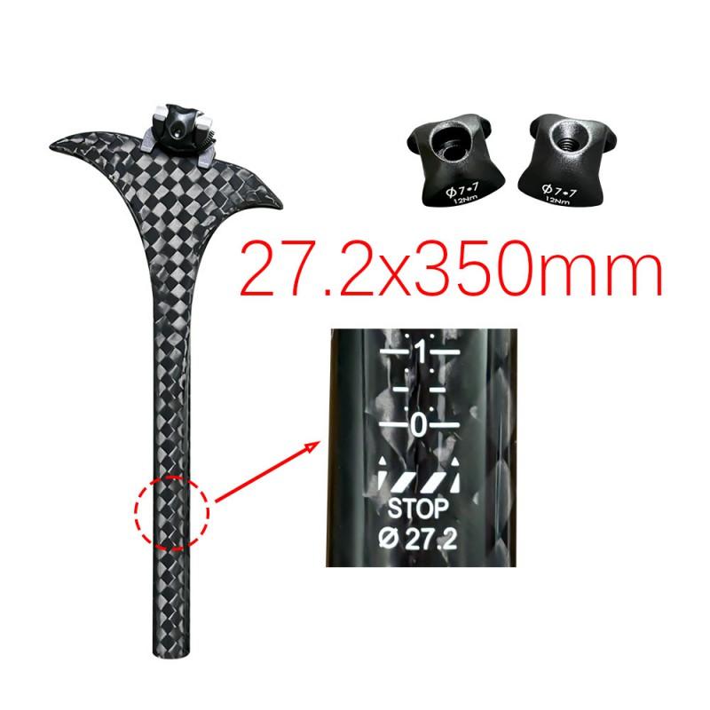 Carbon Fiber Aero Seat Post Road Bike MTB Fixed Gear Track Bicycle - 27.2mm 30.8mm 31.6mm Diameter