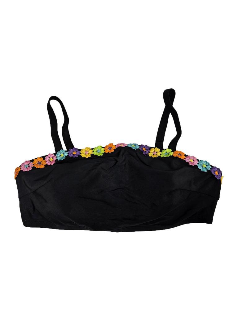 2026 European & American Plus Size High Waist Floral Bikini with Detachable Straps