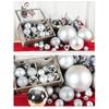 Silver Glitter Christmas Hanging Ornaments: Shiny Plastic Balls 6-30CM for Festive Decorations