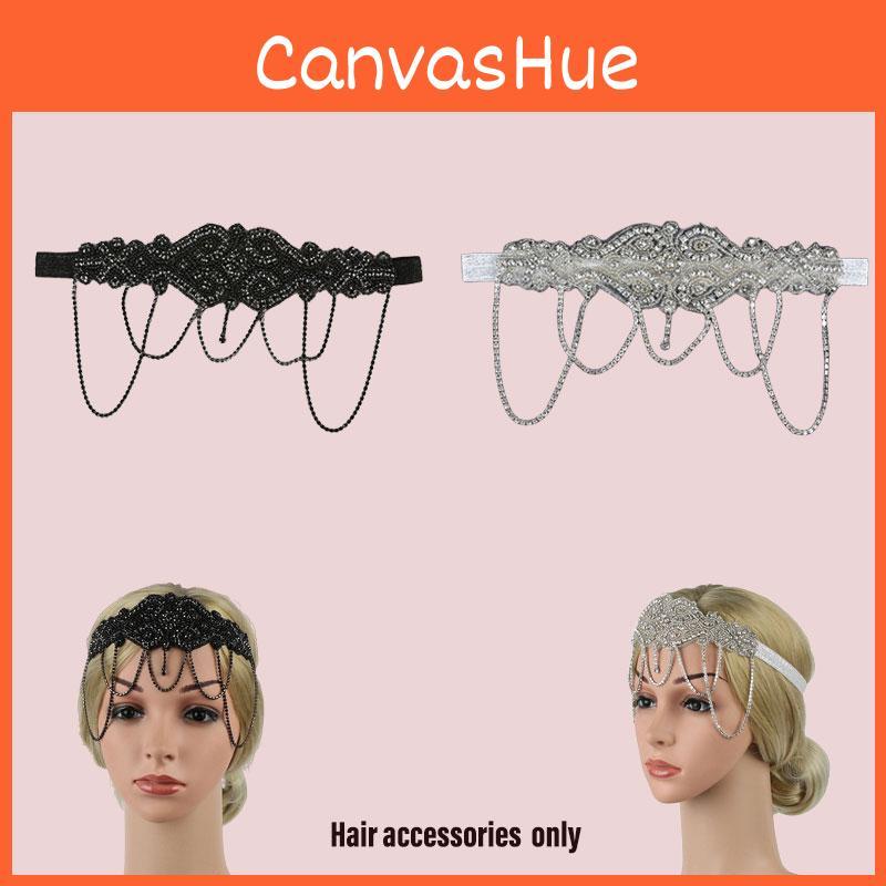 Gatsby Great The Flapper Headband Retro Rhinestone Tassel Bride Accessories Hair
