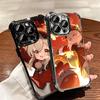 Genshin Impact Klee Plating Phone Case For Iphone 16 17 Pro Max Air 16E 14 15 Plus 12 13 Mini Anti-Fall Airabag Cover