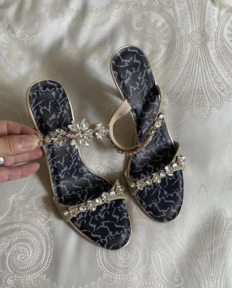 Fashion Rhinestone Bling Bling Summer Women Sandals Gold/white/black 5Cm/8Cm Thin Heel Back Strap Fashion Sandals Crystal Shiny Shoes