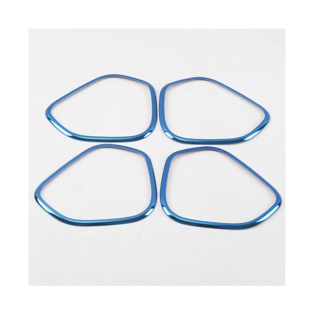 Styling Stick Stainless Steel ide Audio Speak Sound Cover Ring Circle Lamp Trim 4pcs For Volvo XC60 2018