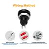 Car Momentary Push Button Swicth 1A 24V 8mm Mini Push Button Power Switch Zinc-Aluminium Alloy Shell for 8mm Mounting Hole(Black)