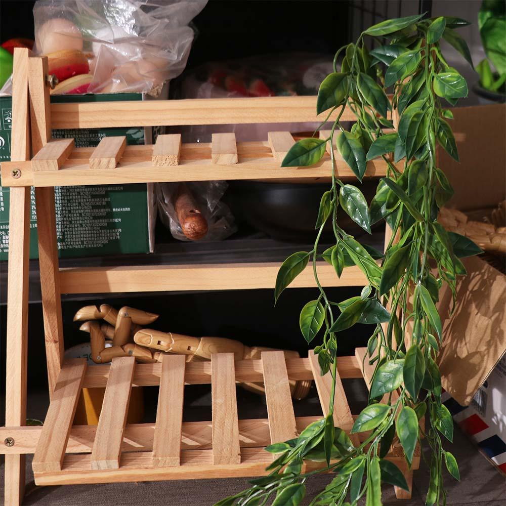 98cm Artificial Vine Fern Grass Plants Elegant 5-fork Dutch Bean Plant Handmade Plastic Green Plant Balcony Decoration