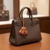 Adorable Poodle Keychain Cute Dog Charm For Bags Keys Backpacks Sturdy PU Material Pet Lover Gift