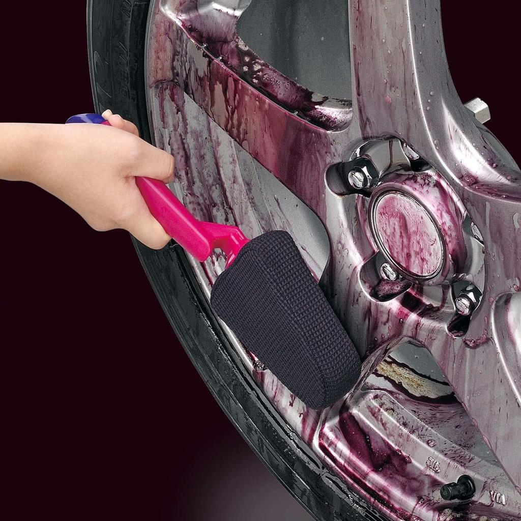 CARMATE Car Wheel Cleaning Sponge Ultra Fine Microfiber Purple Magic Wheel Sponge Straight Spoke Type C166