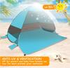 Beach Tent Sun Shelter Outdoor Sunshade Tent Fully Automatic 2-second Quick Account Opening Swith Carrying Bag and 6 Ground Pegs