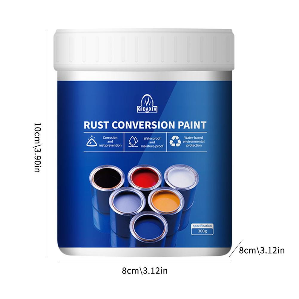 Rust Conversion Paint Waterproof Iron Door Railing Metal Rust Prevention Refurbished Rust Removal Water Based Metallic Paint