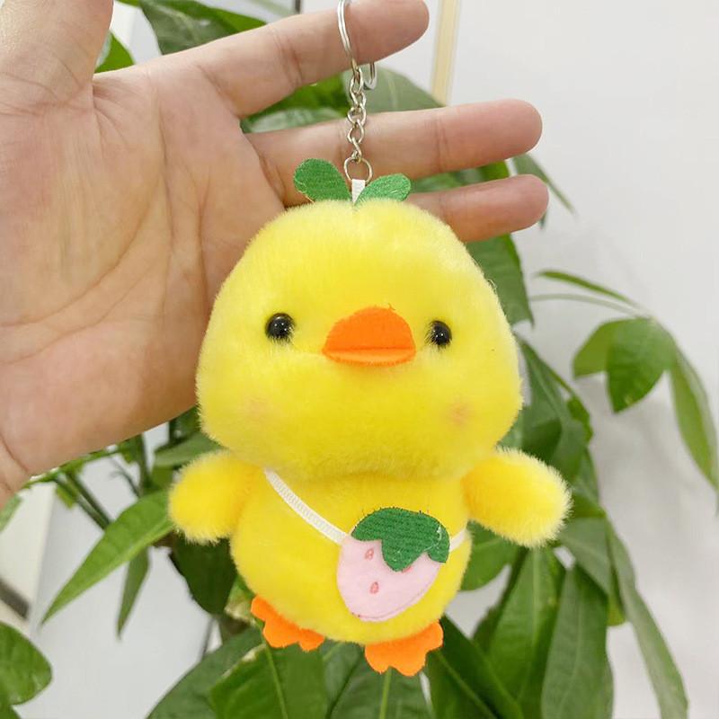 Mini Duck Cute Plush Doll Keyring Fluffy Gift For Children And Stuffed Toy Lovers