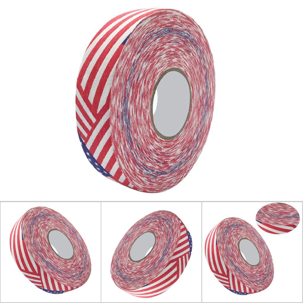 2.5cmx25m Hockey Protective Tape Sport Badminton Pole Pads Hockey Stick Tapes Stars & Stripes
